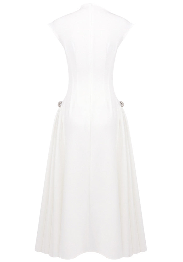 Skater Maxi Dress White