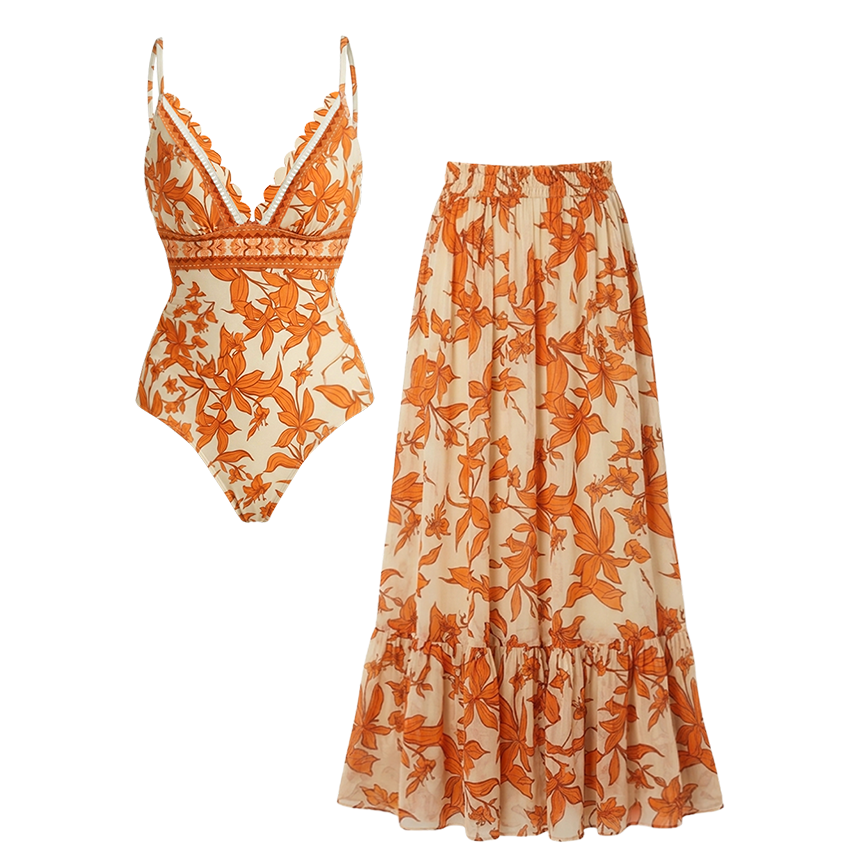 Sling Printed Swimsuit Set(s)