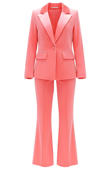Velvet Suit Coral Pink