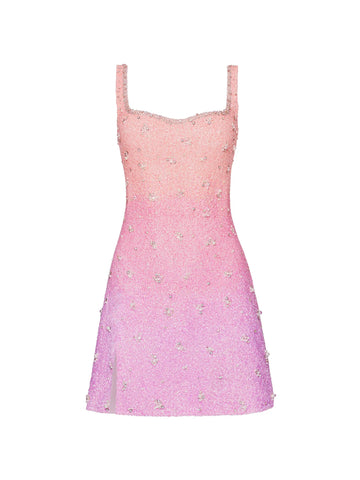 Pastel Gradient Mini Dress