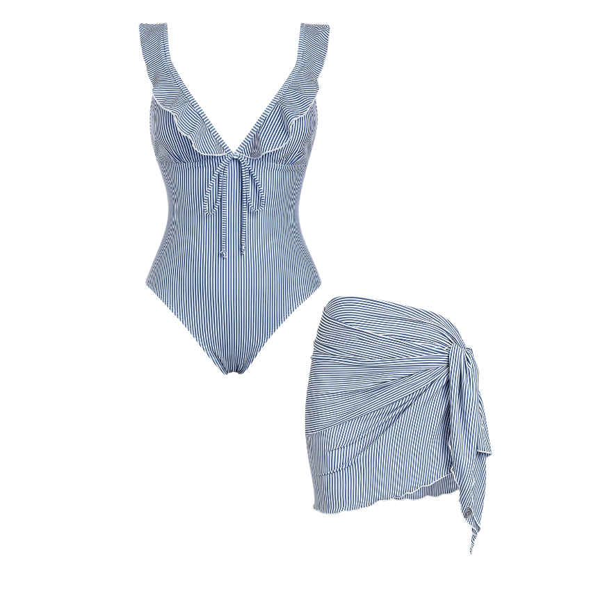 Ocean Whisper Wrap Swimsuit Set(s)