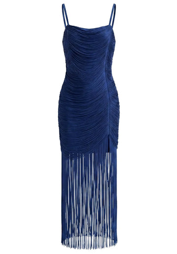Tassel Maxi Dress Blue