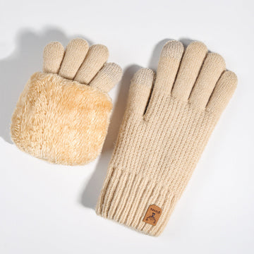 Cozy Winter Gloves With Fuzzy Cuff