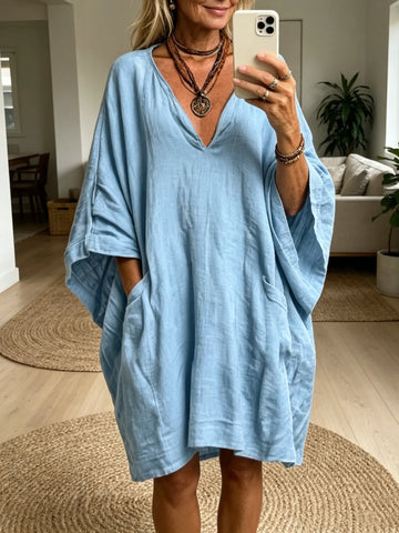 Women's Casual Fashion Batwing Sleeve Dress