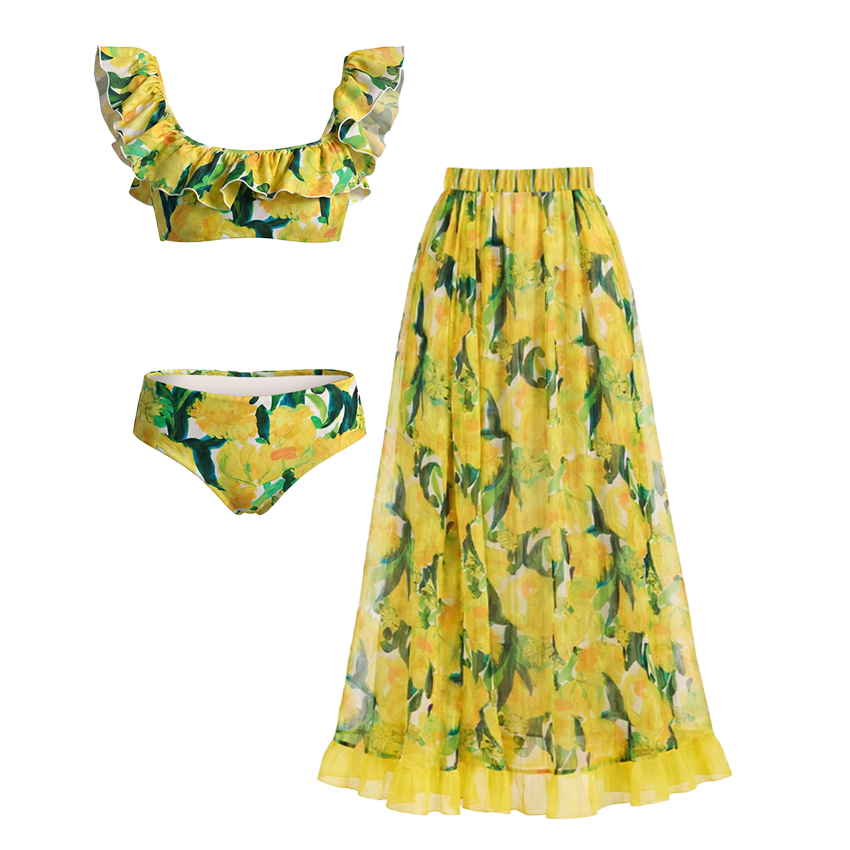 Multiple Ways to Style Ruffle Swimsuit set(s)