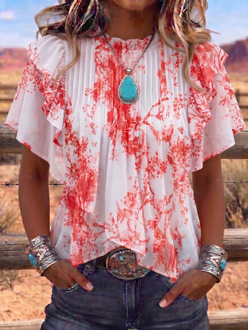 Vintage Art Comfortable Summer Fabrics Casual Shirt