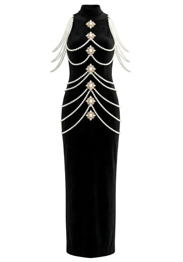 Pearl Maxi Dress Black