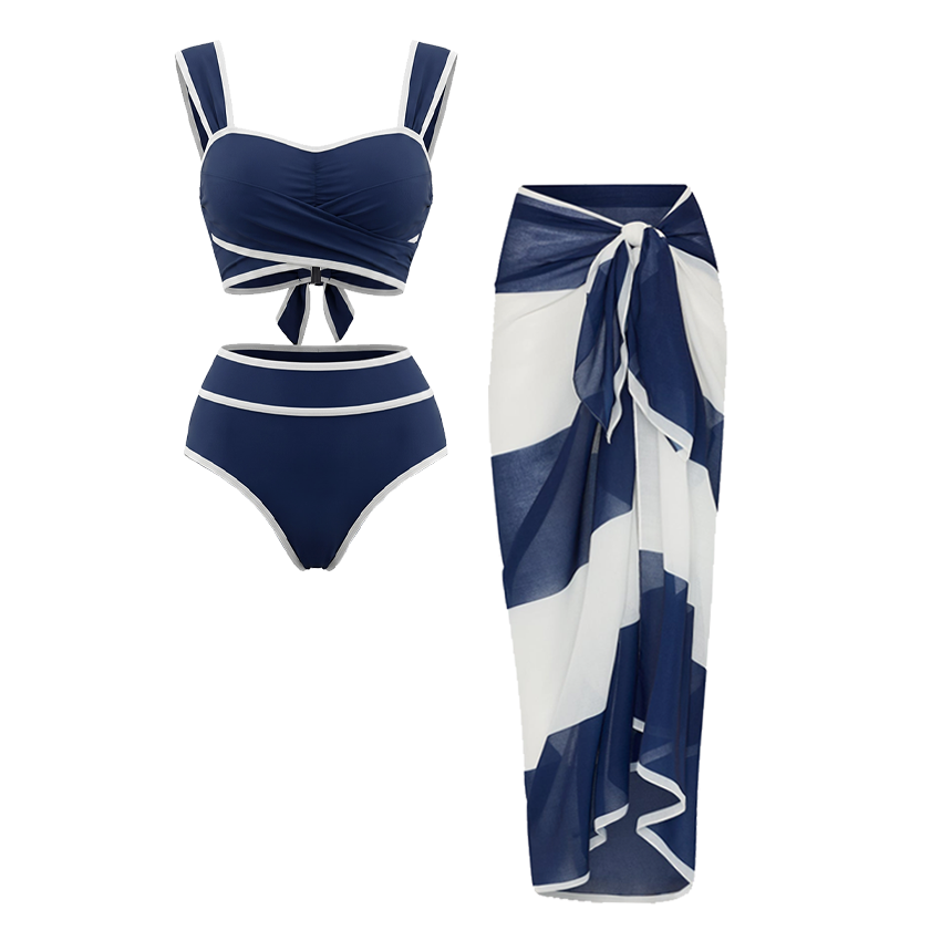 Navy Blue Strap Swimsuit set(s)