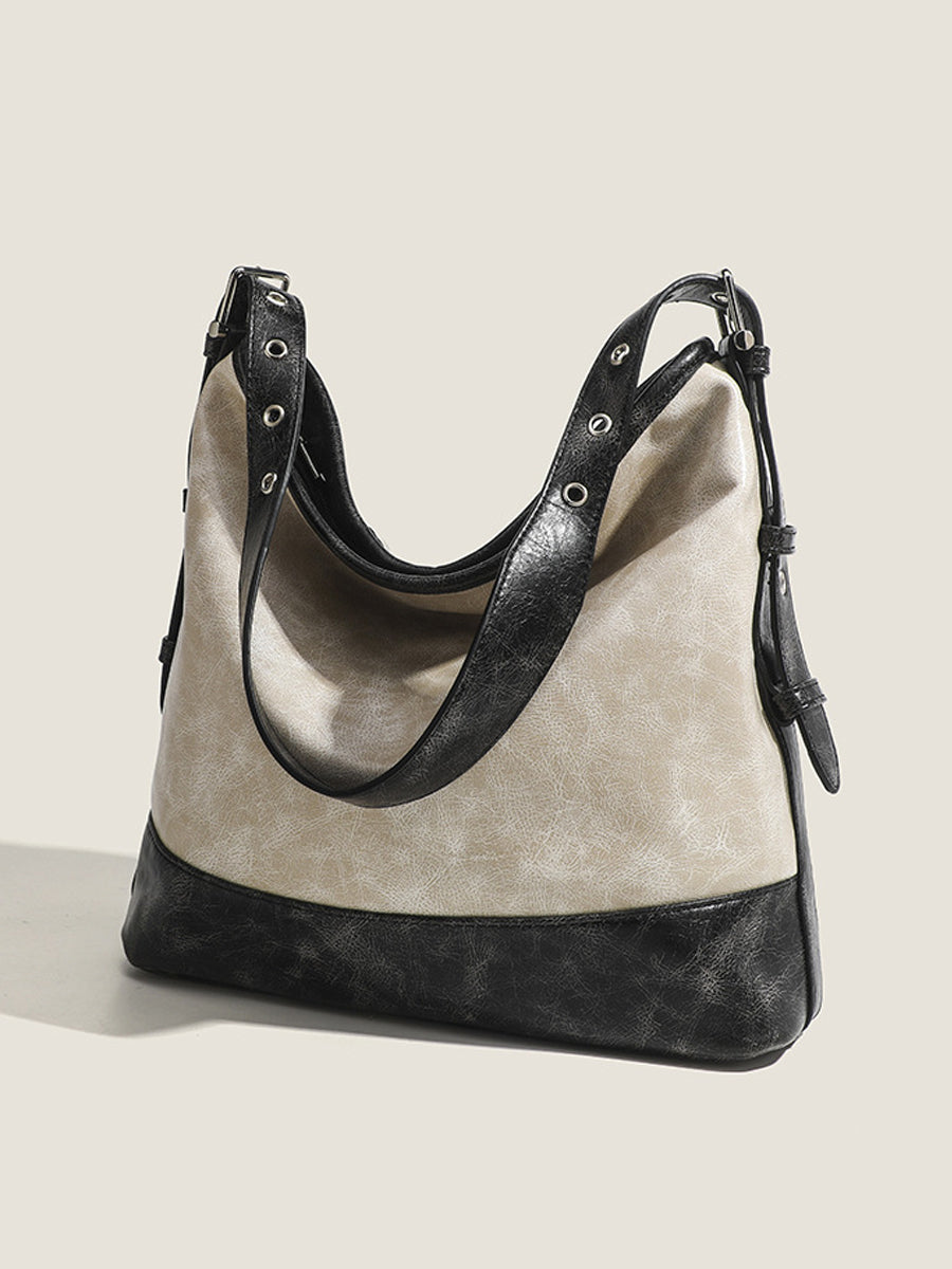 Women's Fashionable Color-block Handbag MDA0826H3Y