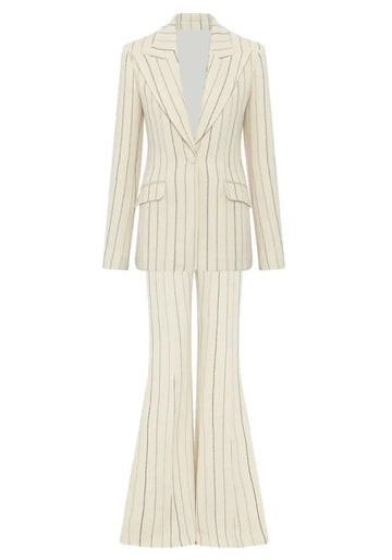 Striped Suit Ivory