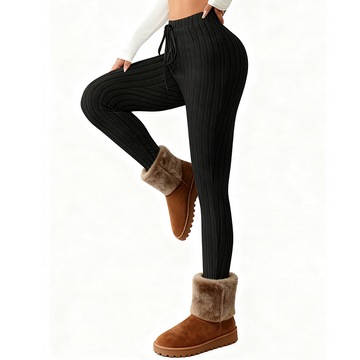 Women's High-Waisted Ribbed Leggings