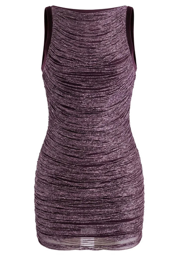 Tassel Detail Dress Plum