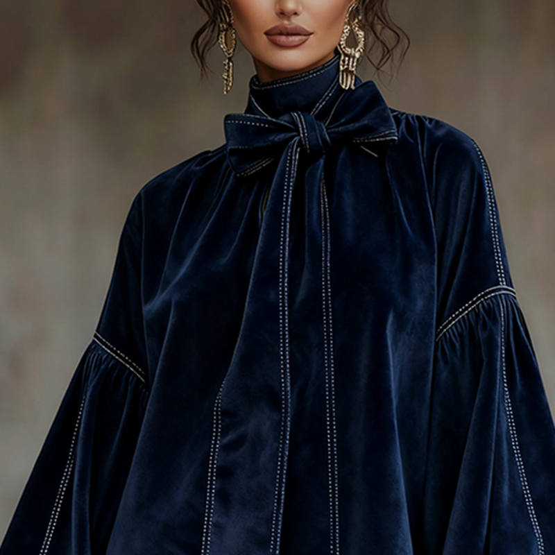 Women's Western Retro Style Autumn And Winter New Suede Dress