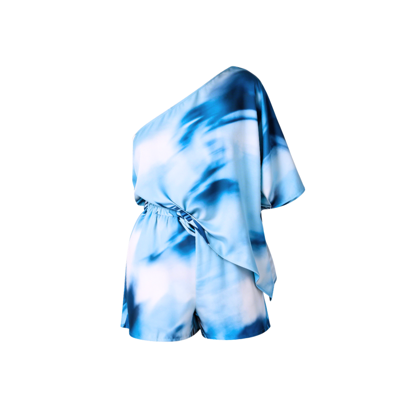 Tie-dye print shirts and shorts