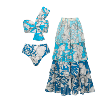 Blue Tropic Bloom Swimsuit Set(s)