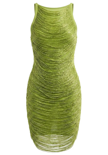 Tassel Detail Dress Green