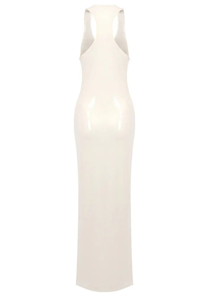 Sequin Maxi Dress Ivory