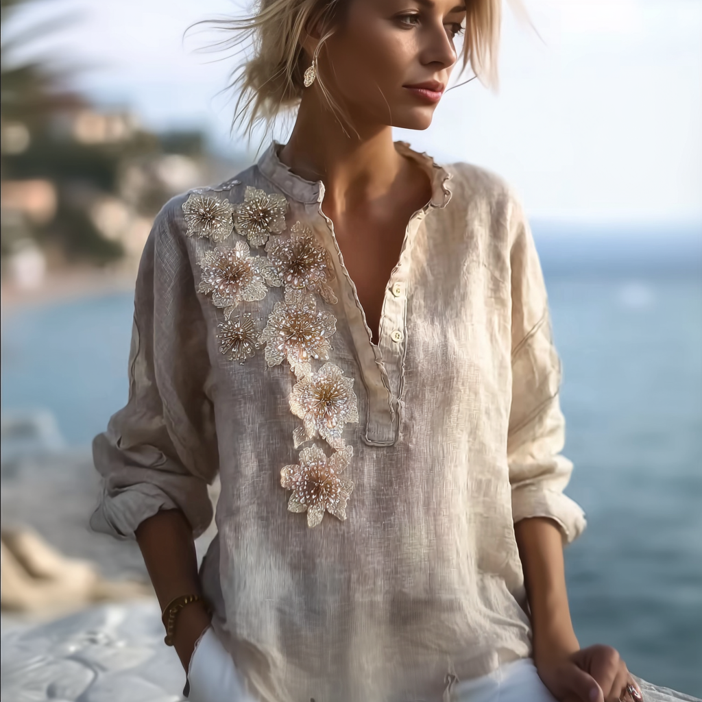 Bohemian Casual Women's Linen Shirt