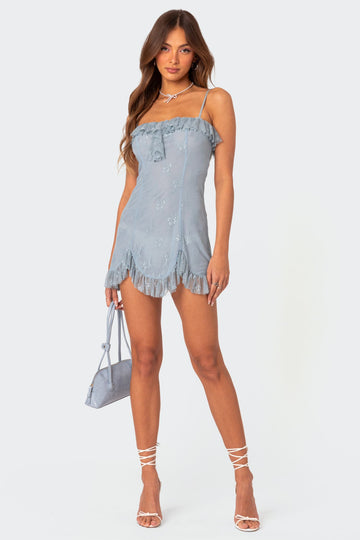 Fairy Girl Lace Mini Dress