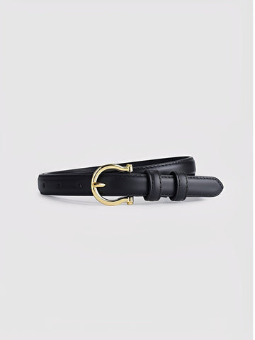 Women's Vintage Sophisticated Faux - Leather Horsebit Belt MDA0688H2I