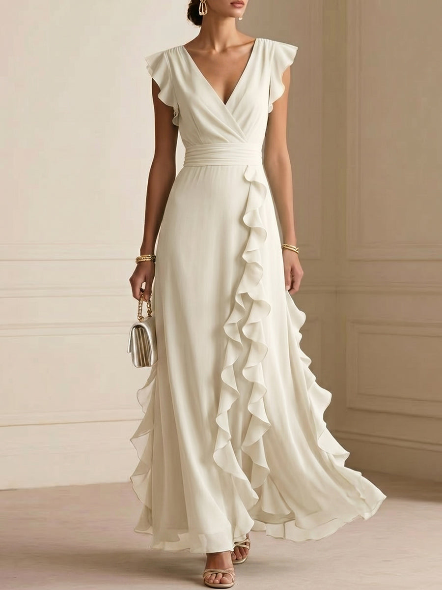 Women's Elegant V-neck Dress