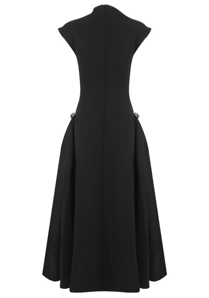 Skater Maxi Dress Black