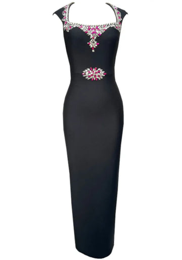 Crystal Maxi Dress Black
