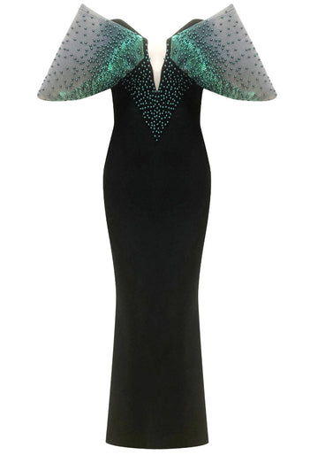 Bardot Pearl Maxi Dress Green Black