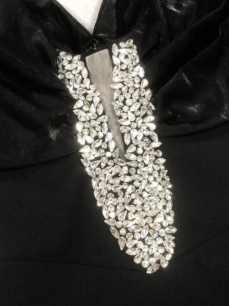 Bardot Crystal Detail Maxi Dress Black