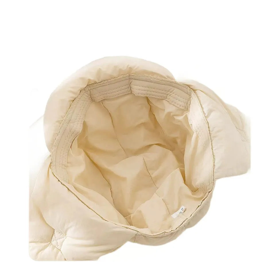 Trapper Down Beanie Hat With Ear Flaps And Adjustable Strap