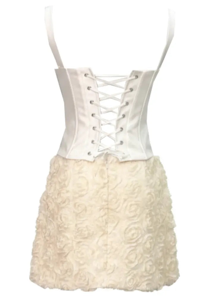 Floral Corset Dress Ivory