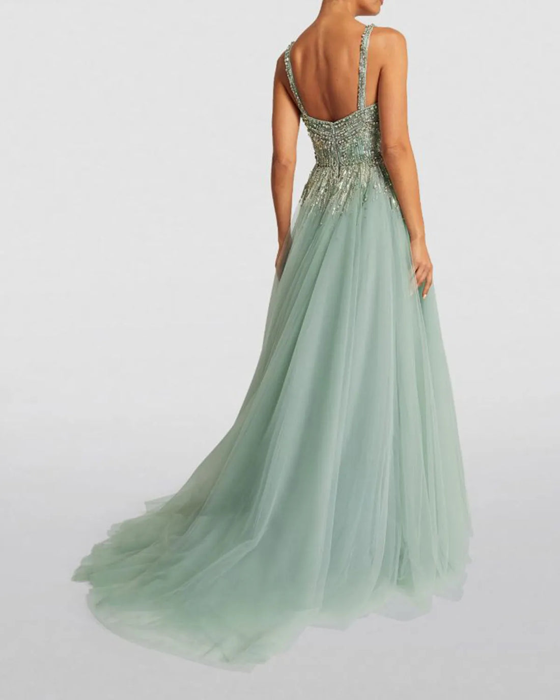Embellished Sleeveles gown