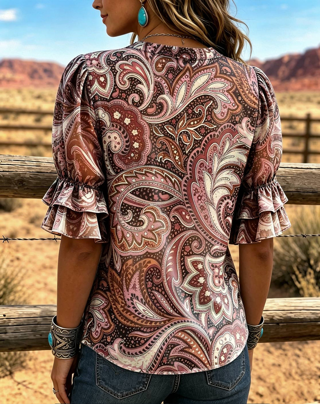 Vintage Art Print Comfortable Summer Fabrics Casual Shirt