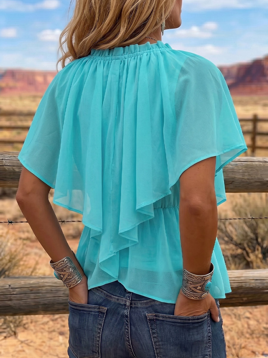 Vintage Art Comfortable Summer Fabrics Casual Shirt