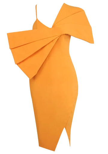 Bow Detail Midi Dress Amber
