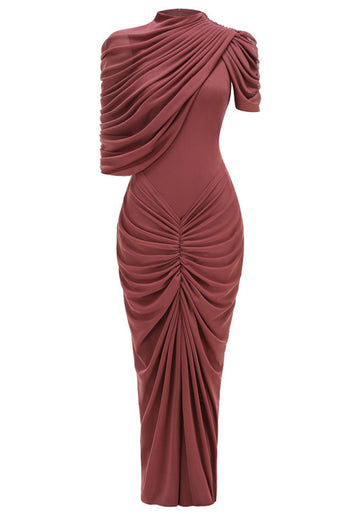 Draped Maxi Dress Rosewood