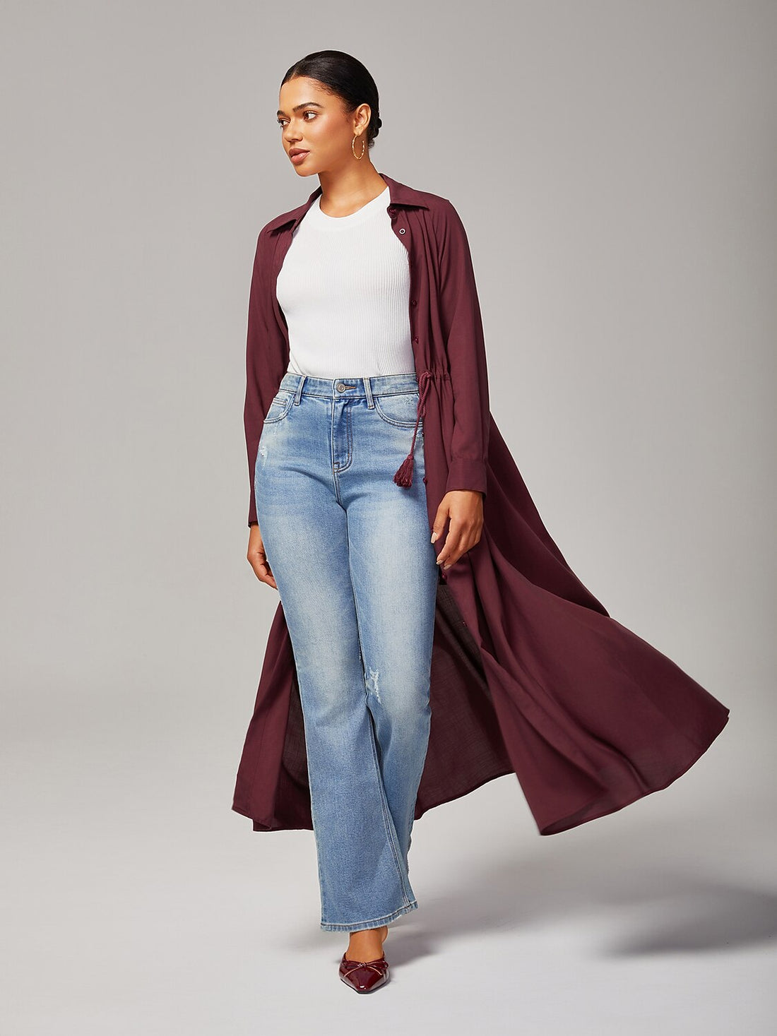 Boho Casual Adjustable Waist Maxi Dress