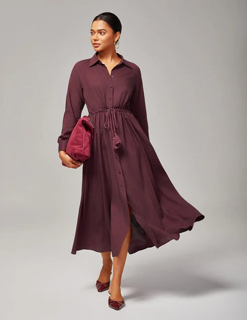 Boho Casual Adjustable Waist Maxi Dress