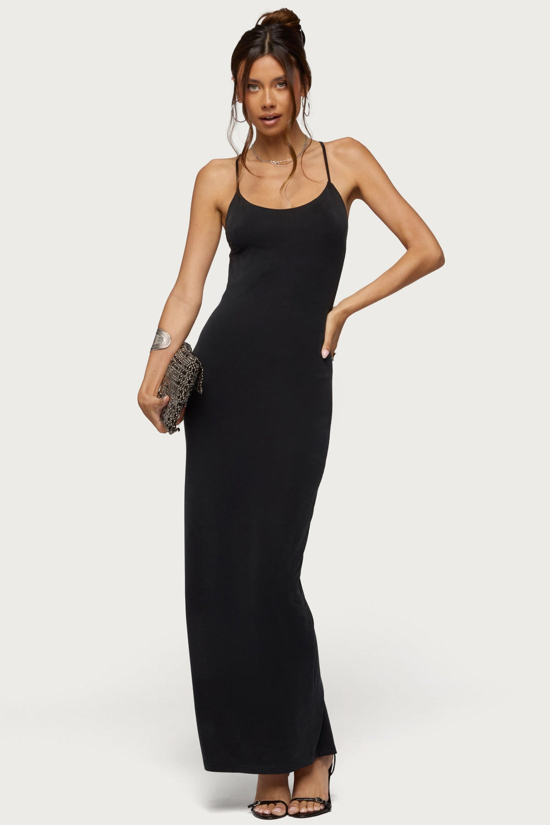 Zhuri Ring Backless Maxi Dress