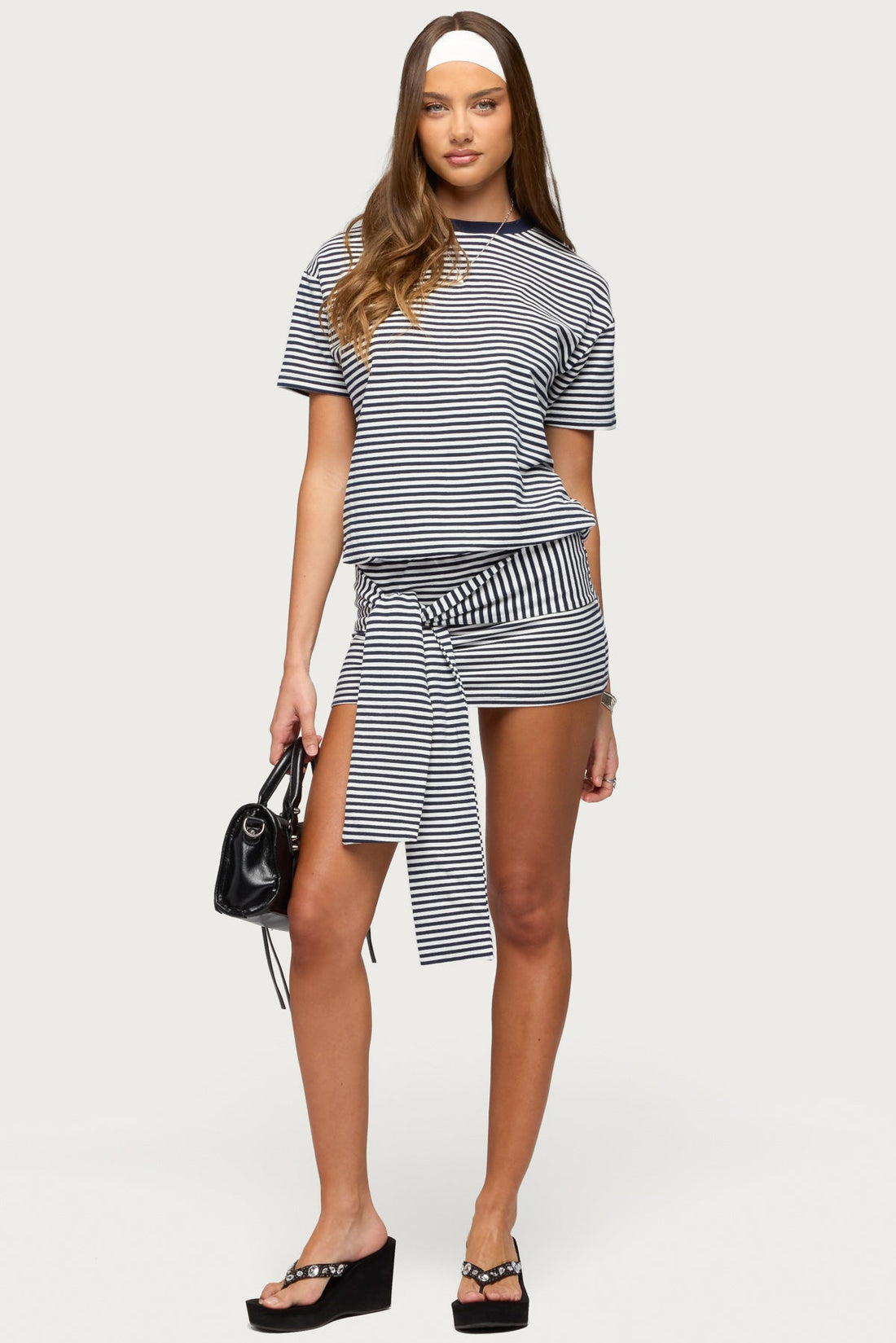 Ardeney Striped T Shirt Mini Dress