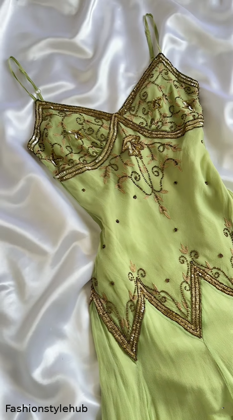 Green Beaded Short Chiffon Homecoming Dress Prom Dress Evening Dress Birthday Party Dress