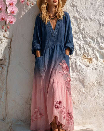 Women's Summer Vacation Fashionable and Elegant Dress 9505