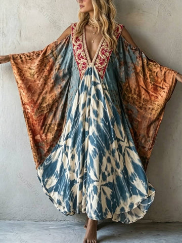 Bohemian Vacation Printed Kaftan6301