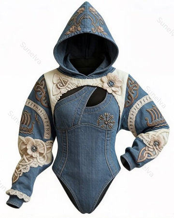 Spring Fashion Racing-Inspired Irregular-Cut Jumpsuit Two-Piece Set 5893